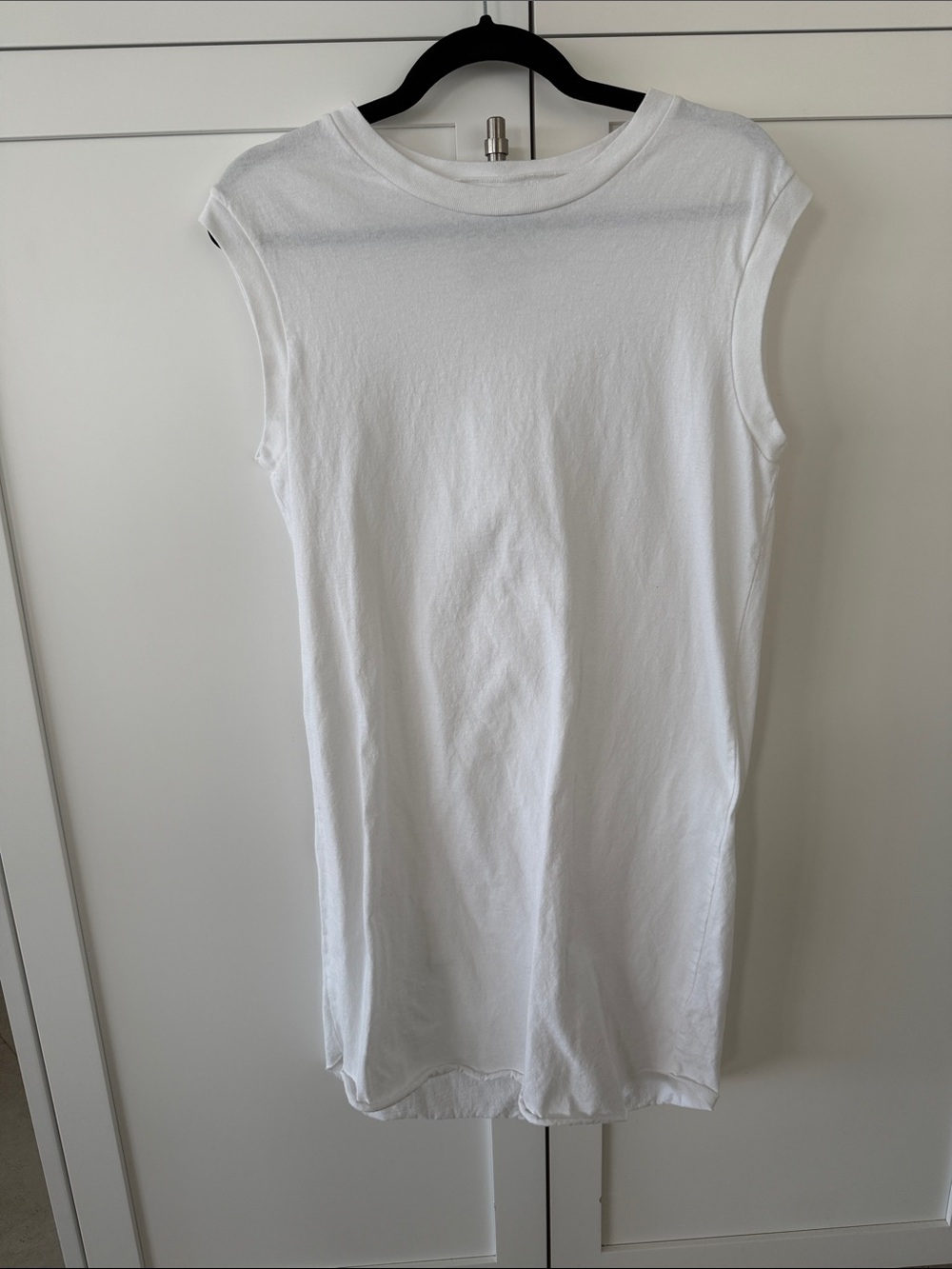 Frank & Eileen White Sleeveless Crewneck dress